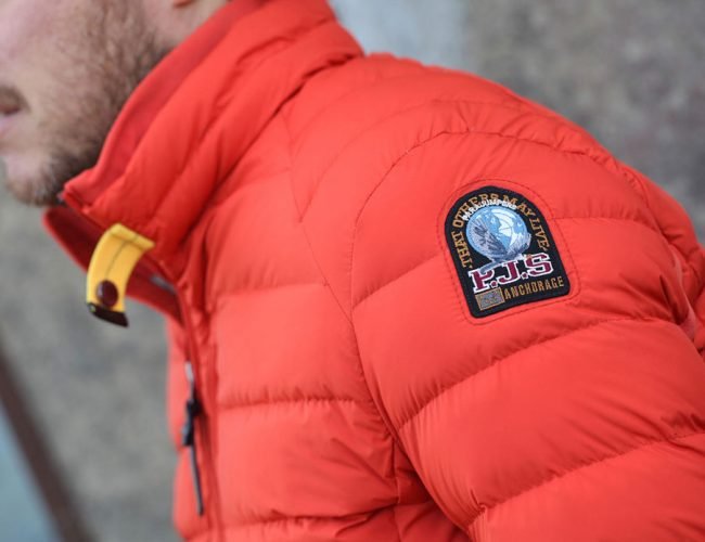 Doudoune Parajumpers orange — pièce phare sélectionnée par Murrayfield Royan